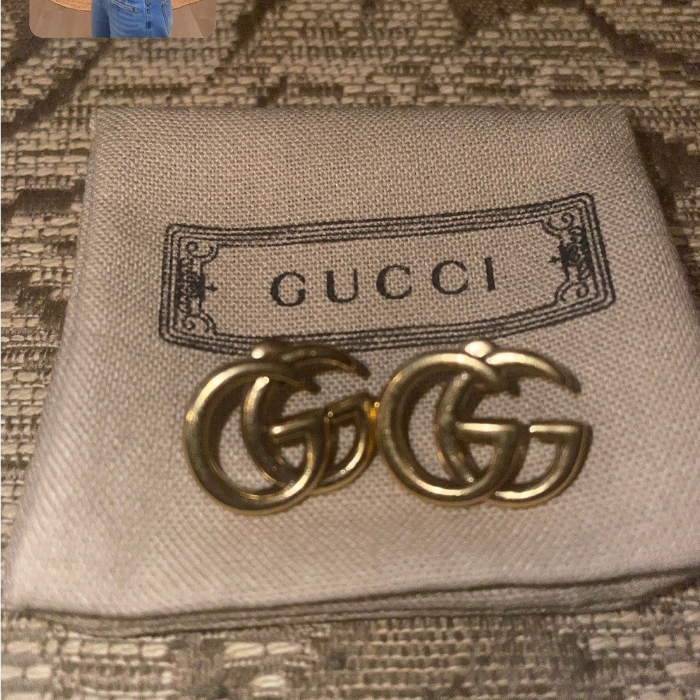 Gucci Gold Double G Earrings